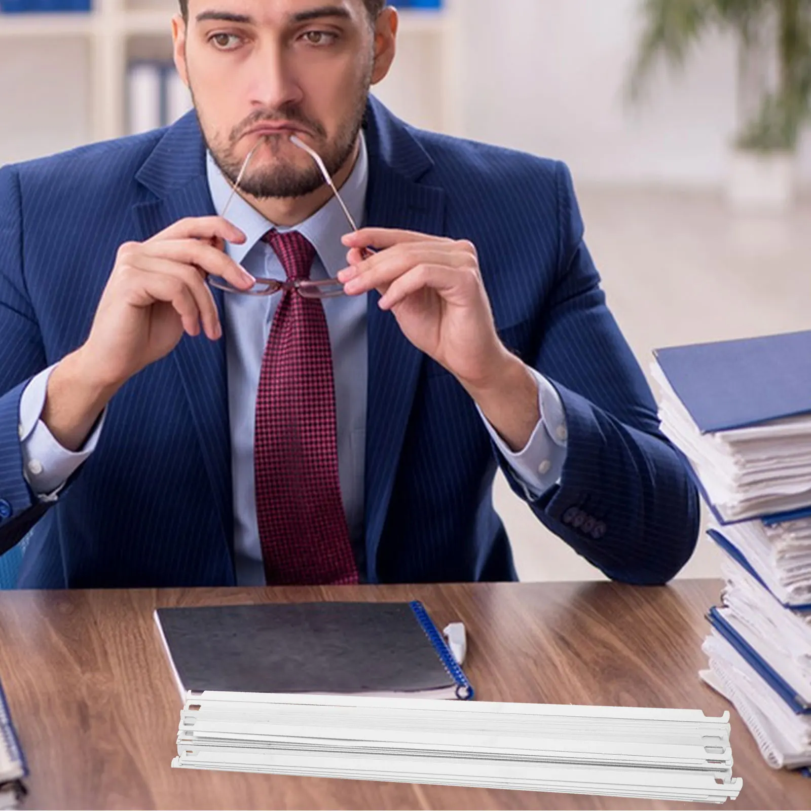 

25pcs Hanging File Bars For Thickened Cabinet Portable Receipt Bar Office Bills Organizer File Holder Document Bar Metal Hanging