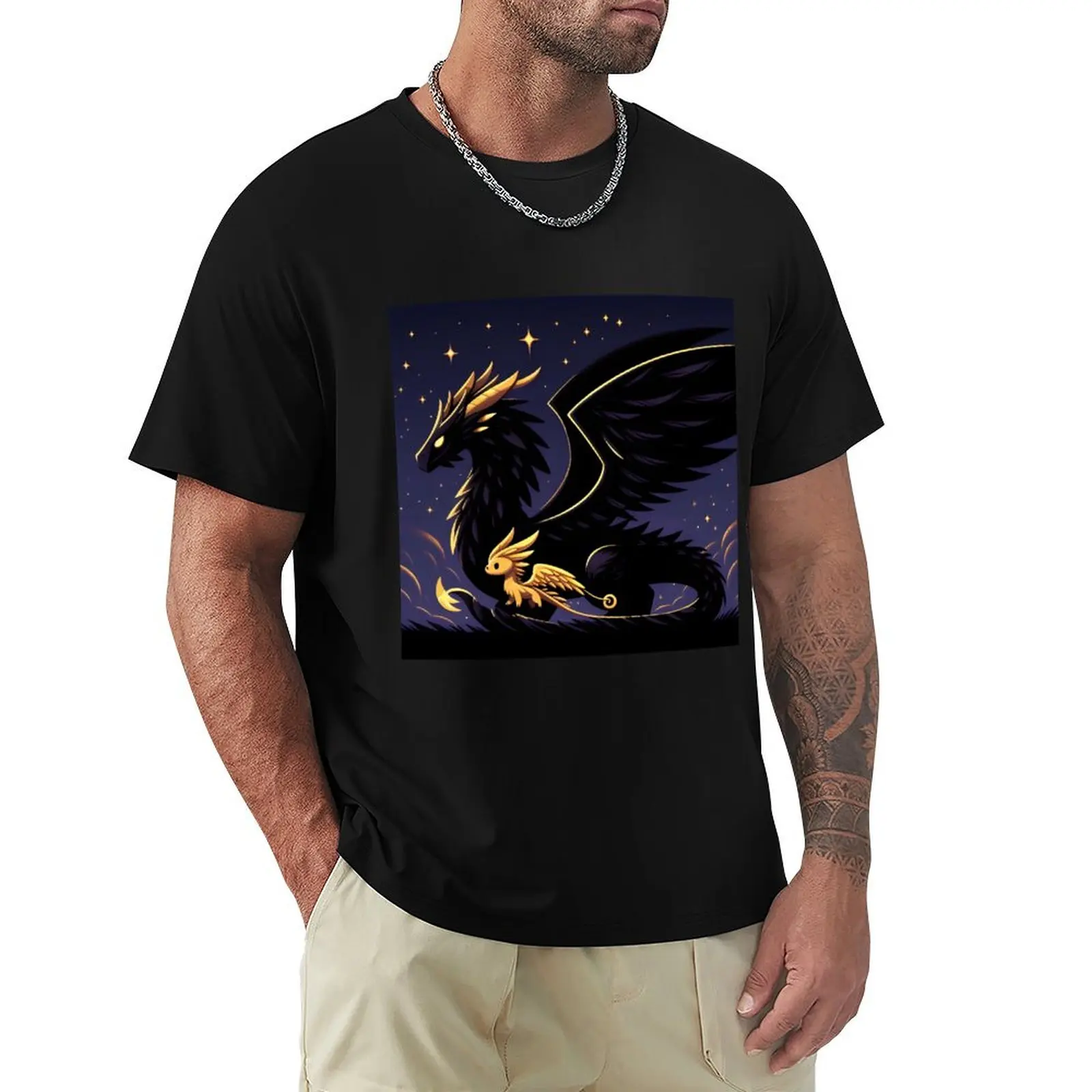 

Tairn and Andarna T-Shirt shirts graphic tee custom t shirt oversized Blouse Men's cotton t-shirt