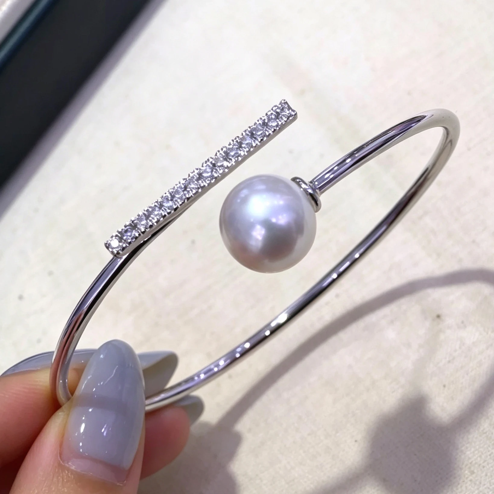 s925-sterling-silver-18k-gold-plated-zircon-embedded-pearl-balance-beam-style-bracelet-diy-jewelry-accessories-fashionable