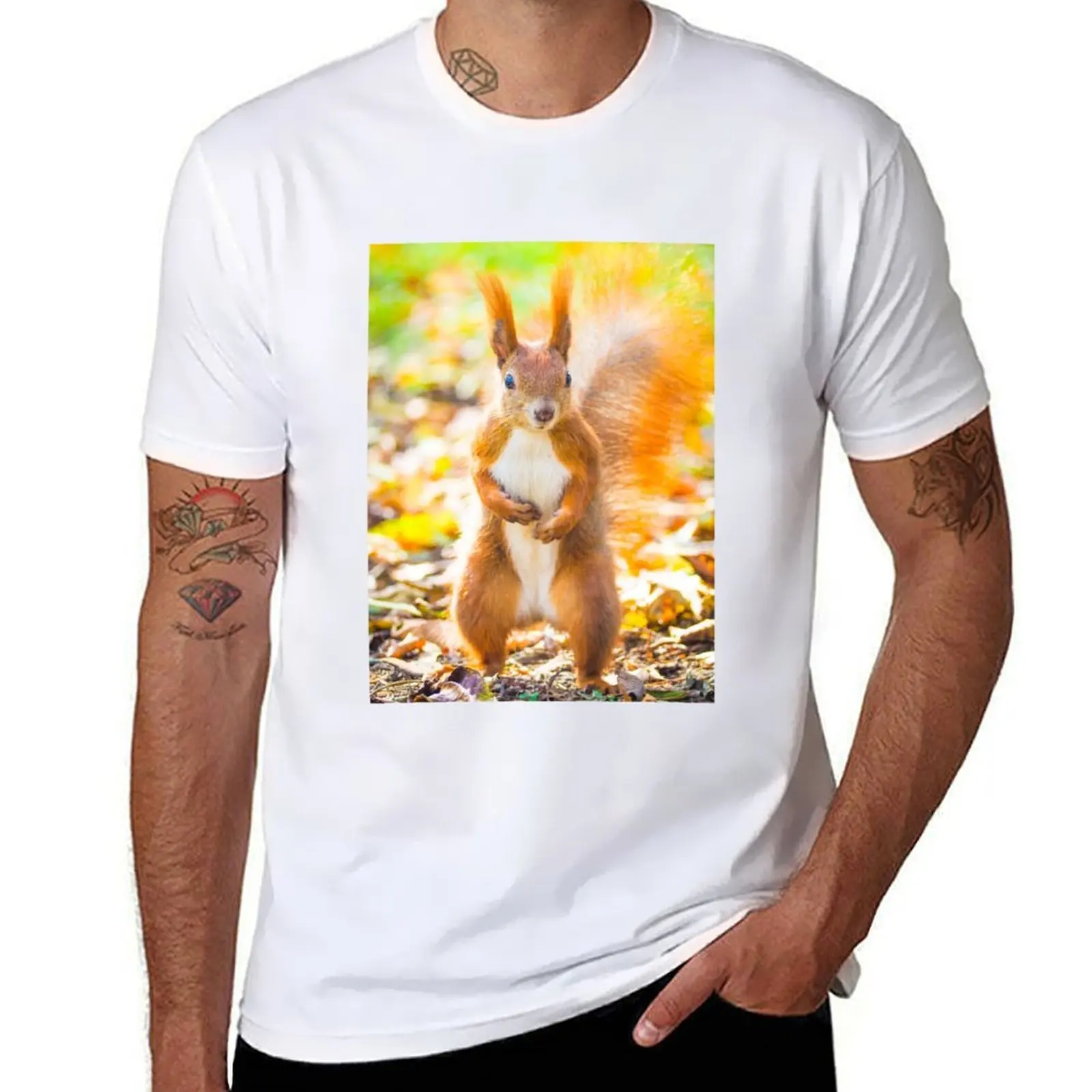 

Cute standing red squirrel T-Shirt t shirts for man graphic tees mens graphic t shirts T-Shirt