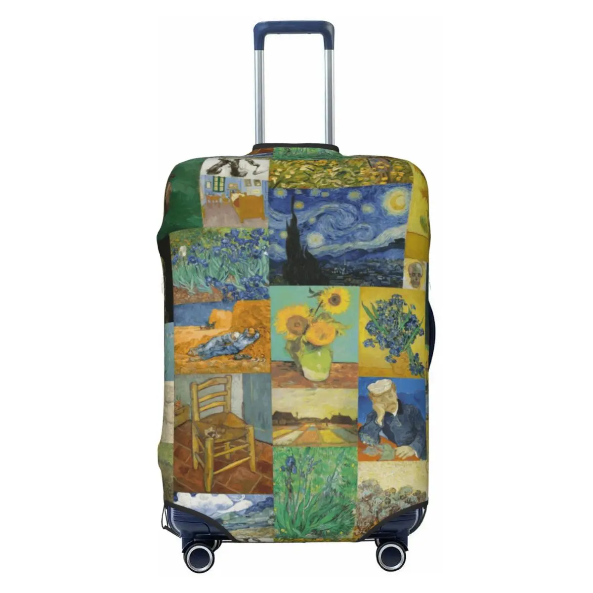 

Vincent Van Gogh Painting Collage Suitcase Cover Elastic Luggage Covers Protector for 18-32 inch