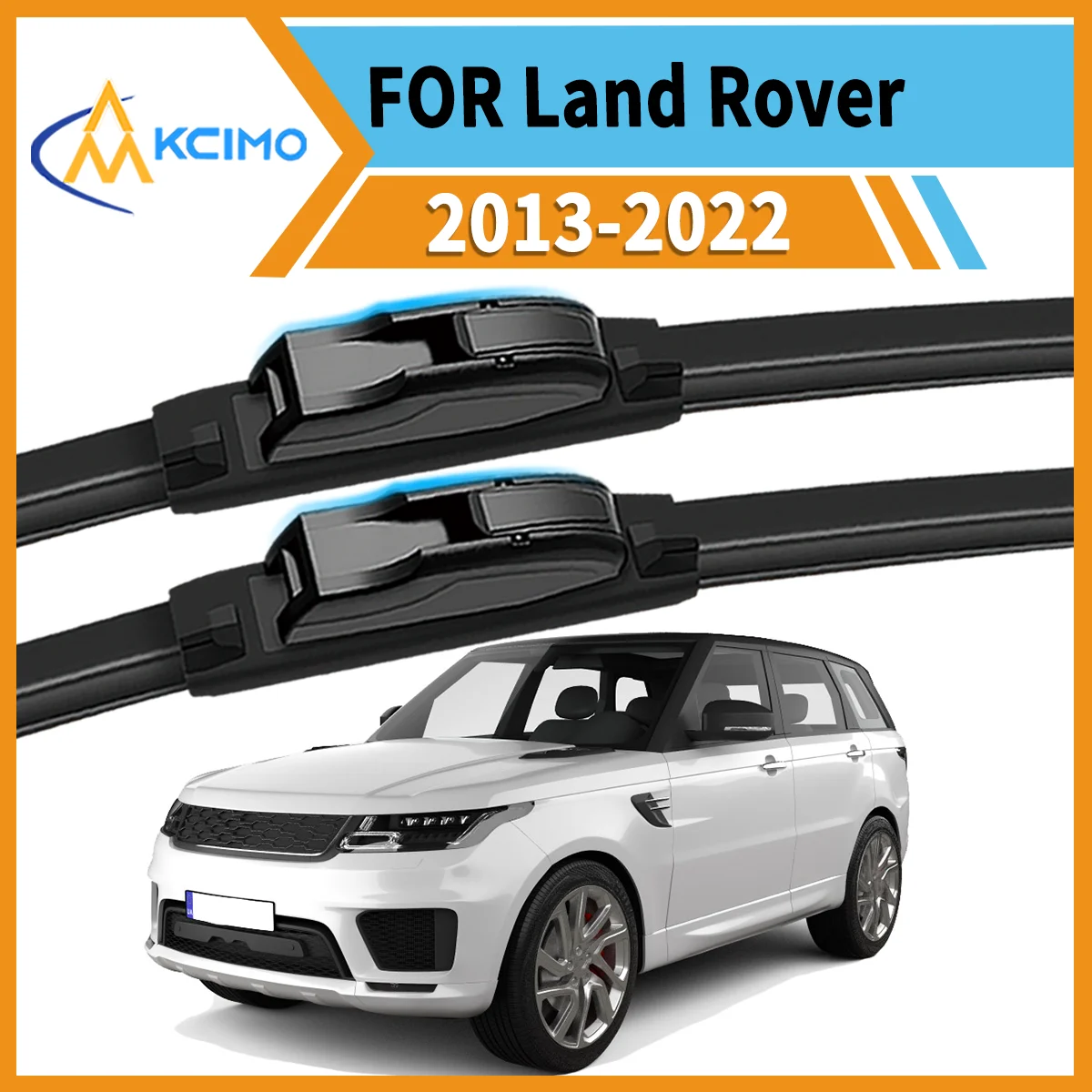 

2-Pack All-Weather Wiper Blades For Land Rover Range Rover Sport 2013-2022 Durable Rubber Clear Vision Enhanced Driving Safety