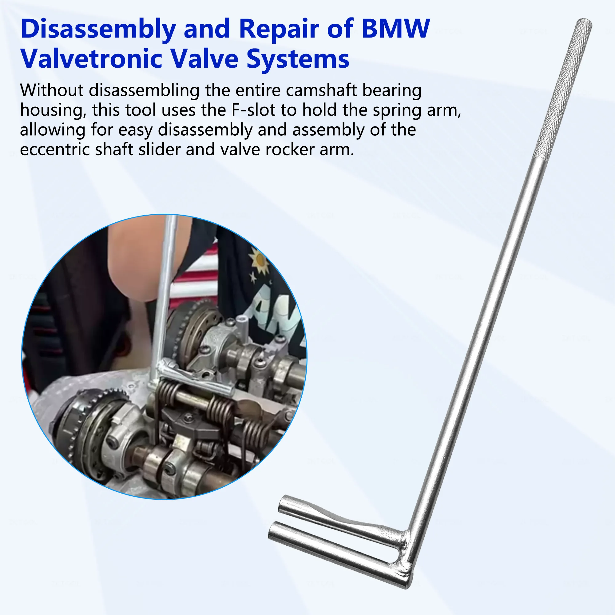 BMW N20 N52 N55 Valvetronic Spring Wrench, F-Type VVT Torsion Spring Remover Installer, Valve Spring Removal Installation Tool