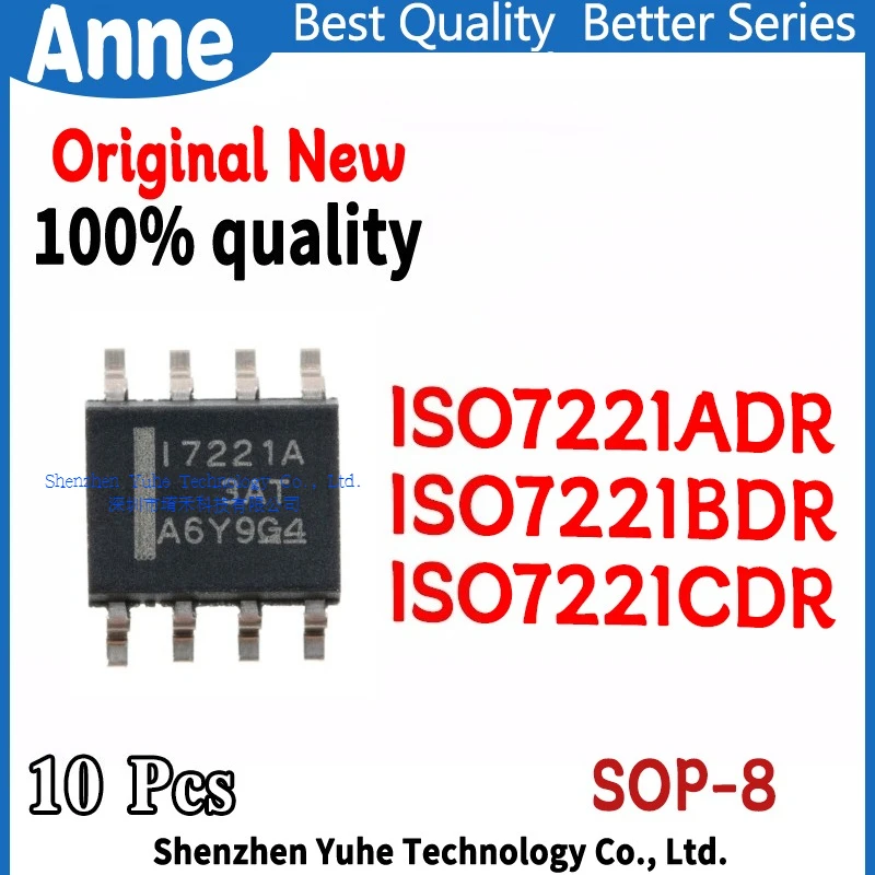 (10piece)100% New ISO7221ADR ISO7221BDR ISO7221CDR ISO7221A ISO7221B ISO7221C 17221A 17221B 17221C I7221A I7221B I7221C SOP-8