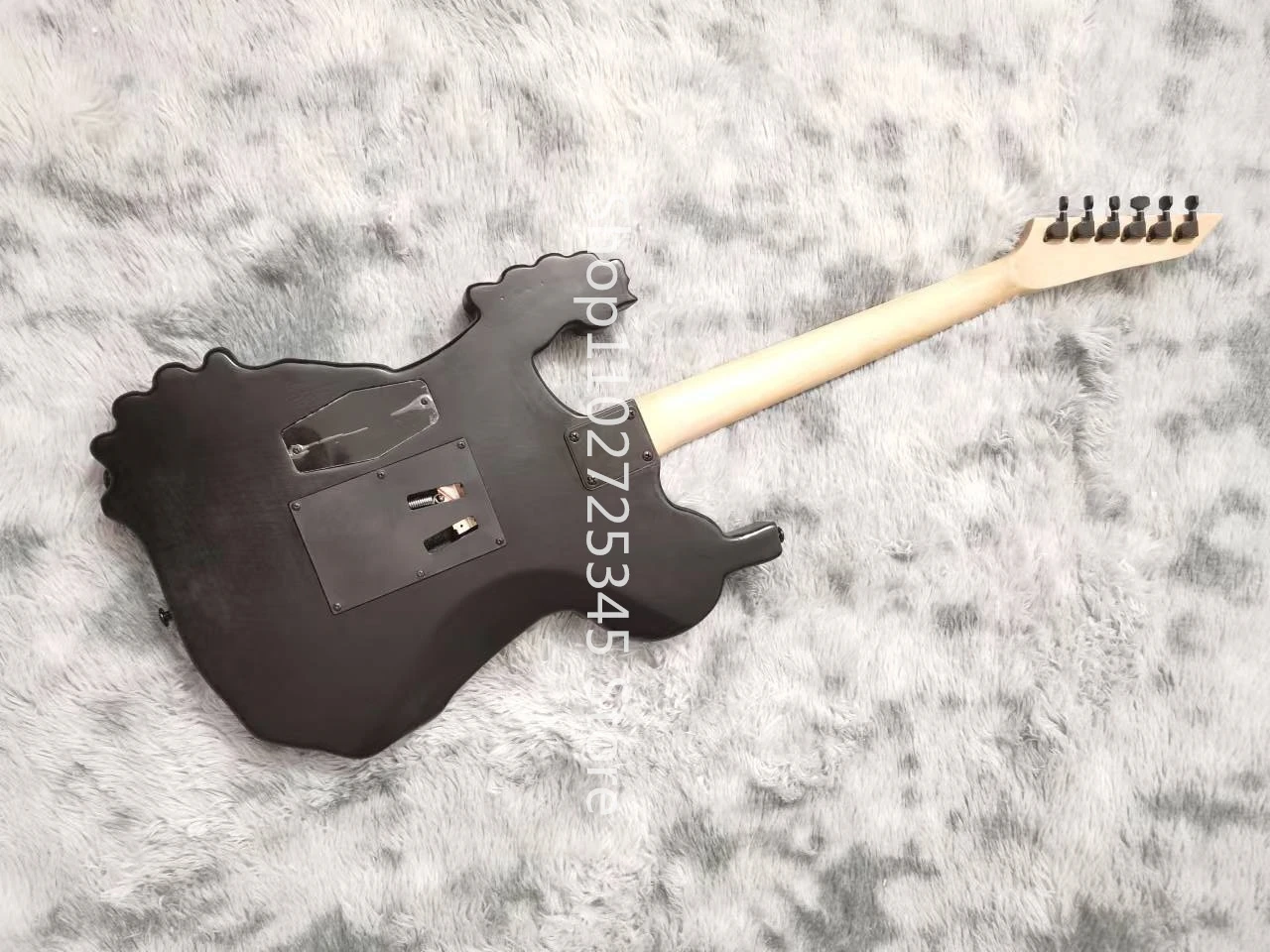 Skeleton Electric Guitar with Maple Fingerboard, Black Accessories, Free Transportation