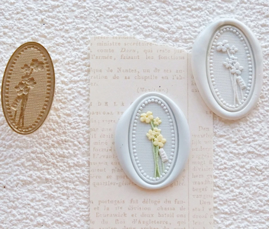 

New Irregular Wax Seal Stamp Original 25mm 3D Relief Personalized Flower Sealing Wax Brass Head Toy For Handicraft Gifts、Letter