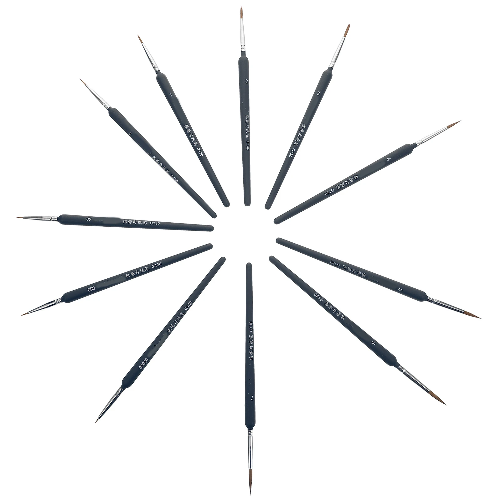 

11Pcs Oil Painting Hand Drawn Brushes Fine Detail Paint Brush Miniature Fine-Tip Drawing Brush for Watercolor Gouache Acrylic