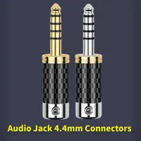 Audio Jack 4.4mm Connector 4.4 Jacks Headphone Plug Gold Rhodium 5 Pole Soldering DIY NW-WM1Z NW-WM1A MDR-Z1R Speaker Terminal