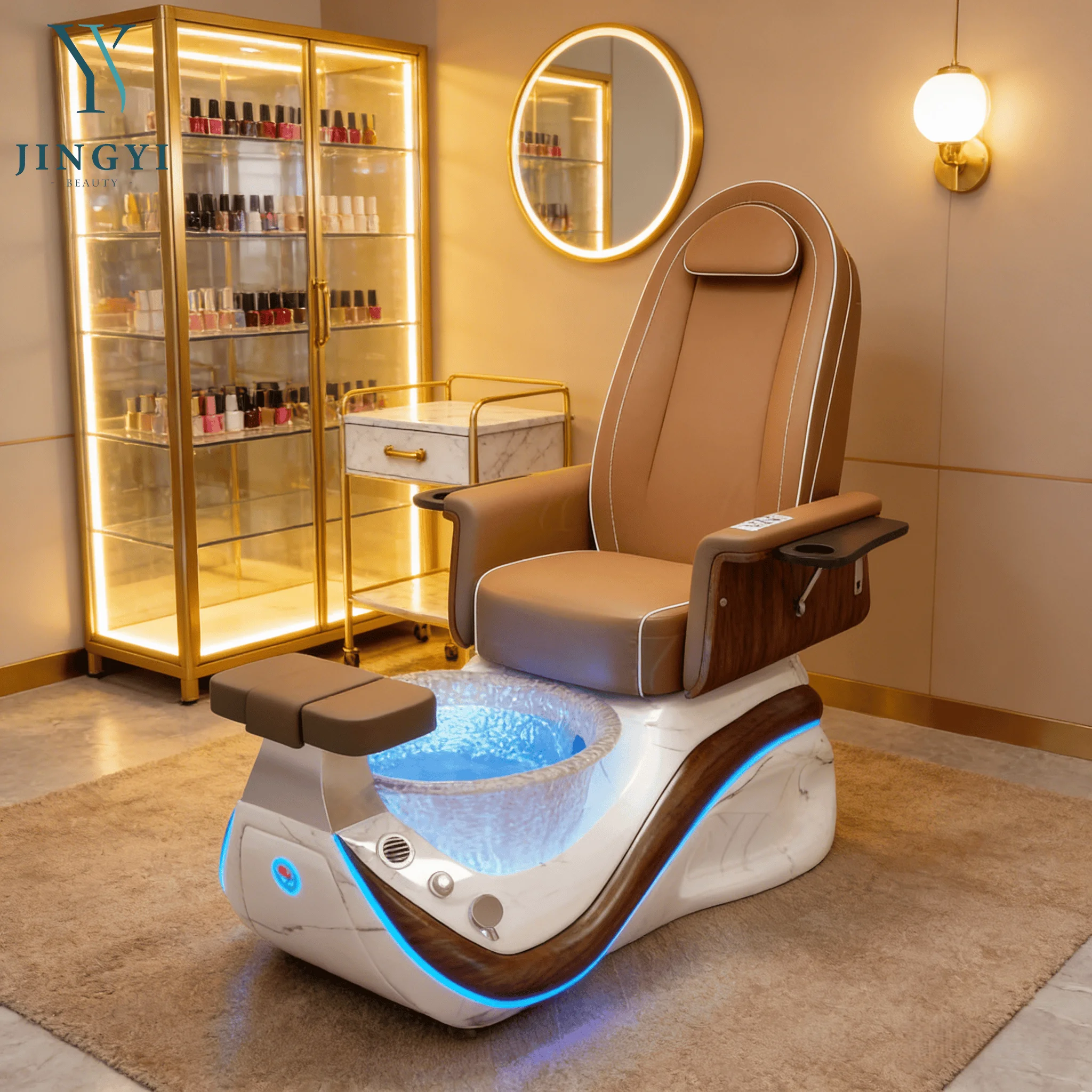 

Original Design Reclining Knead Massaging Pedicure Chairs Foot Spa Manicure Massage Nail Tech Pedicure Chair for Nail Salon