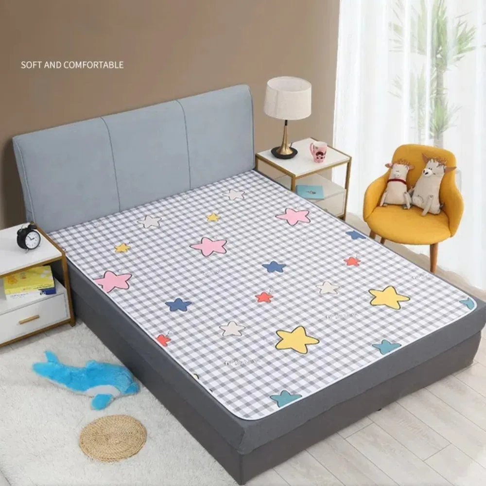 Drap de literie doux et imperméable, tapis d'urine lavable et réutilisable, protection de lit respirante, couches pour tout-petits