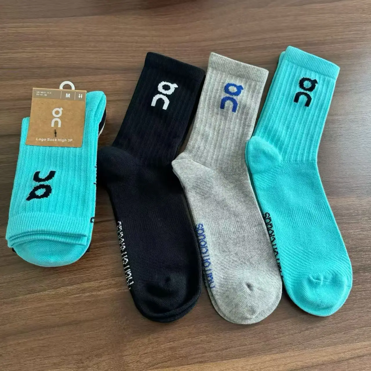 

Socks for men pure cotton women ON high quality comfortable socks, a variety of dopamine colors, 3 pairs per pack, fashion socks