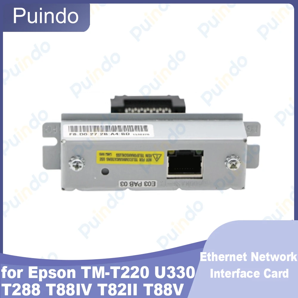 

Original New Ethernet Network Interface Card for Epson TM-T220 U330 T288 T88IV T82II T88V UB-E02 UB-E03 UB-E04 LAN Adapter