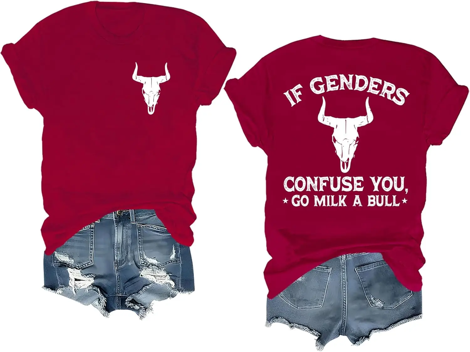 If Genders Confuse You Go Milk A Bull TShirt Unisex