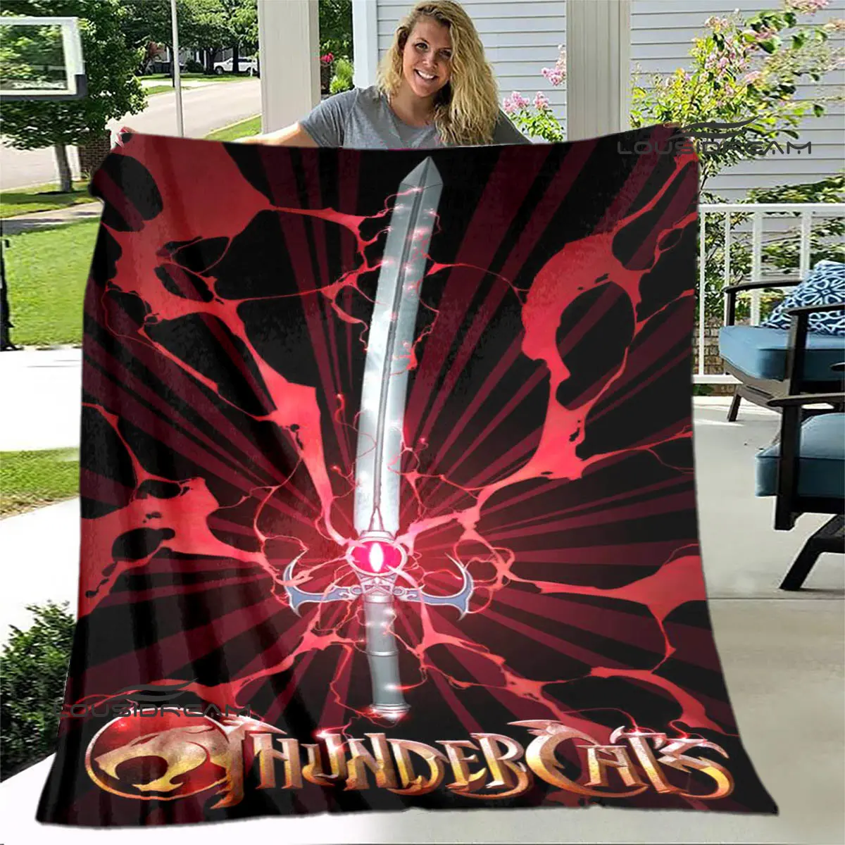 Thundercats anime printed blanket thin blanket Soft and comfortable blanket Home travel blanket bed linings birthday gift