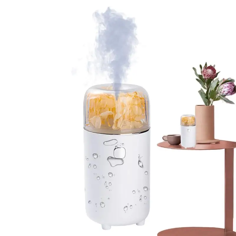 Desk Humidifier Eternal Flower Cool Mist Humidifier With 6-Color Light Aromatherapy Diffuser Quiet Humidifiers For Home Spa Gym