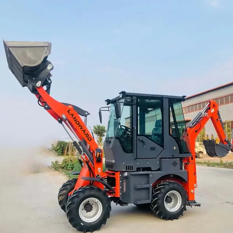 

Customized 4x4X4 Tractor Backhoe Loader LW15-10 Small Backhoe Loader High Efficiency CE EPA Diesel Mini Backhoe Wheel Loader