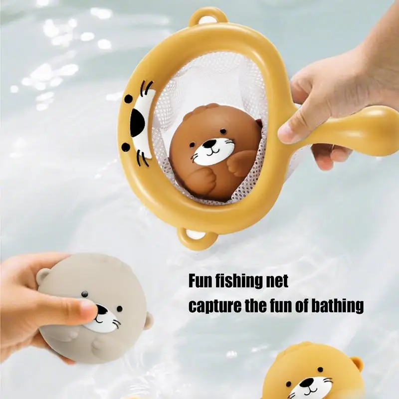 Bath Toys for Kids Water Bathtub Animal Toy Set Floating Animals Sensory Bathtub Play for Trips Parties Pool Outdoor Shower
