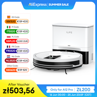 ILIFE A12 Pro Robot Vacuum and Mop Combo,LIDAR Navigation, self collection dust, 3000Pa suction, app/remote control