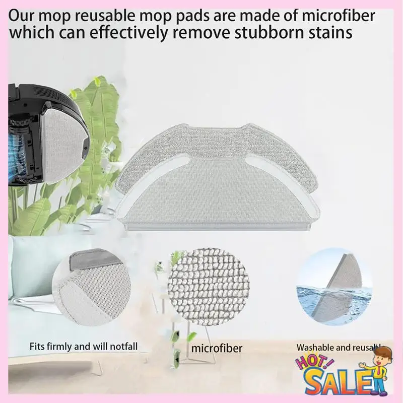 A88X Fit For AIRROBO T20+ Robot Vacuum Parts Accessories Main Brush Hepa Filter Dust Bag Mop Washcloth