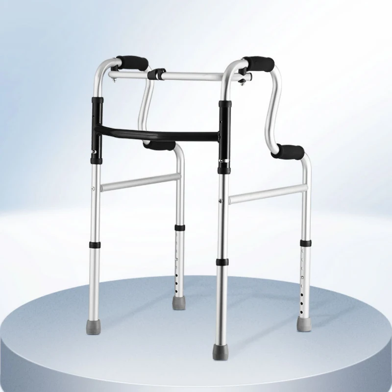 Walking Aid Cane, Assistive Rehabilitation Device, Adjustable Armrests, Anti-Slip Support for Elderly, Mobility Aid Tool