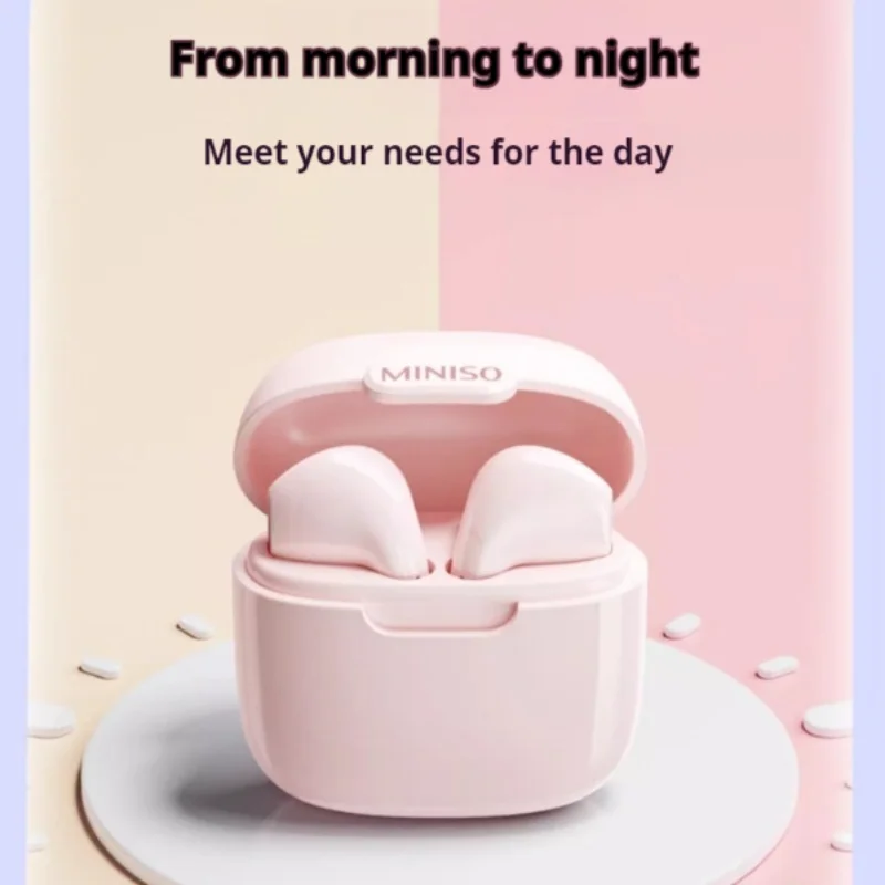 Miniso High Sound Quality Hifi Small Fresh Wireless Headphones Semi-In-Ear Suitable For Long-Term Wear With Strong Battery Life