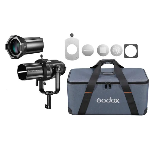 GODOX VSA-19 VSA 19 Optical Snoot Professional Bowens Mount With Lens Spotlight Attachment Optical Snoot