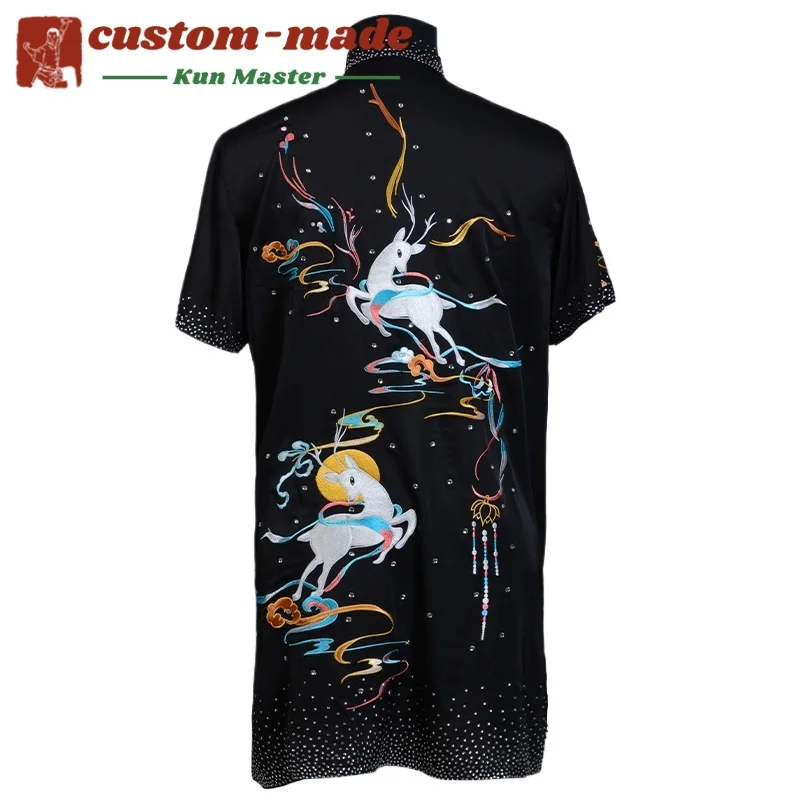Custom Martial Arts Uniform Kung Fu Suit with Dragon Embroidery Southern Fist Long Fist Reinforced for KungFu Forms Competition