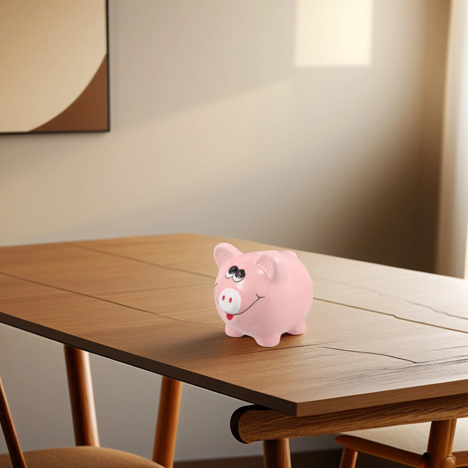 

Ceramic Piggy Bank Stylish Pig Shaped Coin Bank for Money Saving Box Home Decor Piggy Jar Coin Counter Jar