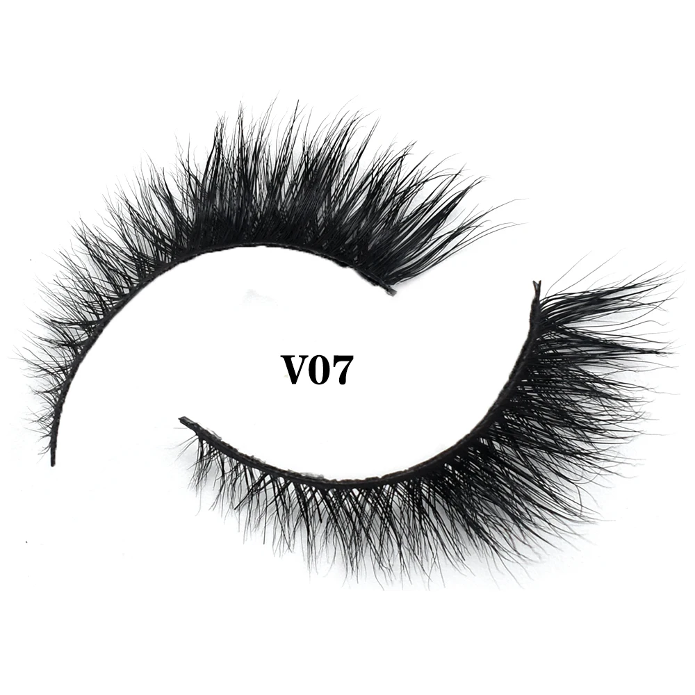 FOXESJI Cat Eye Mink Lashes Eyelashes Extensions Fluffy Reusable Cross Wispy Eye Lashes Extension Natural Soft False Eyelashes