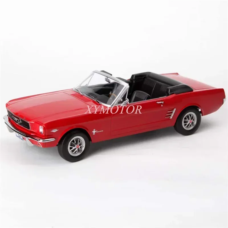 

Norev 181733 1/18 For Ford Mustang Converfible 1966 Red Diecast Model Car Toys Gifts Hobby Display Ornaments Collection