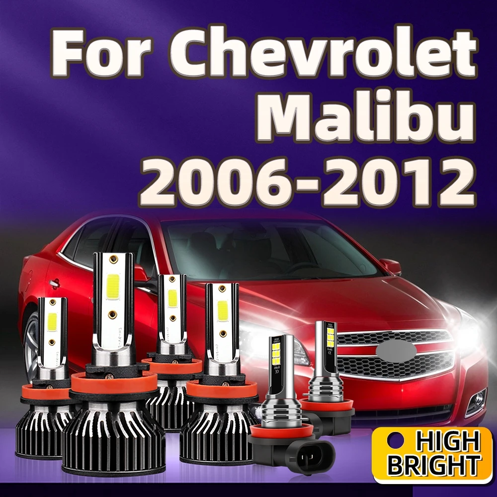 

6Pcs 30000LM LED H11 H9 Headlight Auto Fog Lamp Kit Super Bright For Chevrolet Malibu 2006 2007 2008 2009 2010 2011 2012