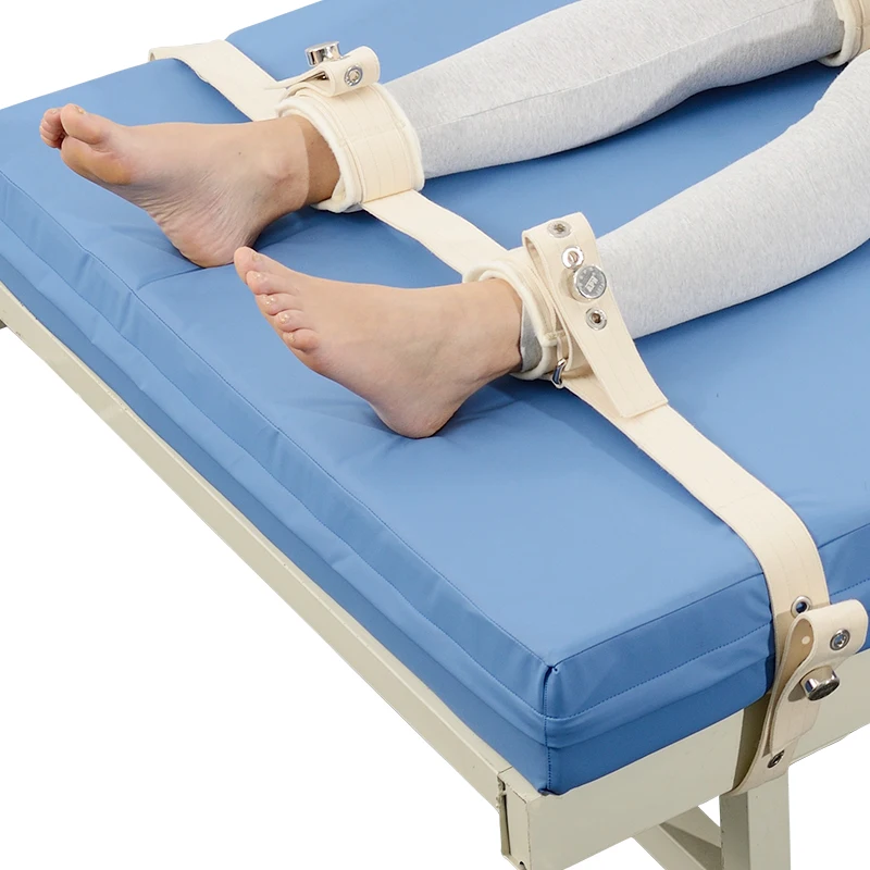 Lying Bed Both Feet Ankle Magnetic Lock Restraint Belt For Mental Hospital Foot Control Rehabilitation Nursing