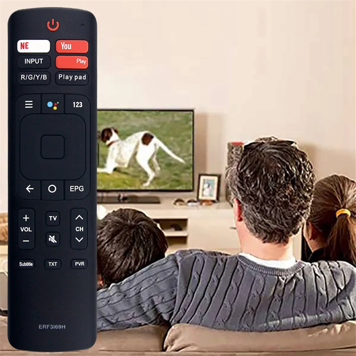Y60A بديل ERF3I69H جهاز التحكم عن بعد الصوتي لتلفزيون 4K UHD الذكي مع BT والمساعدة الصوتية