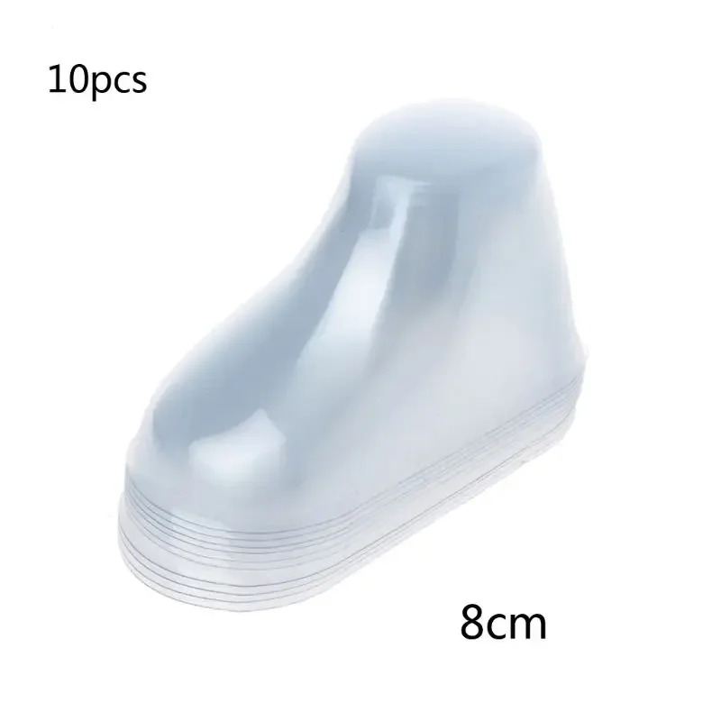 10pcs Clear Plastic Baby Booties Display Stand for Socks and Small Baby Shoes PVC Material for Retail and Craft Use