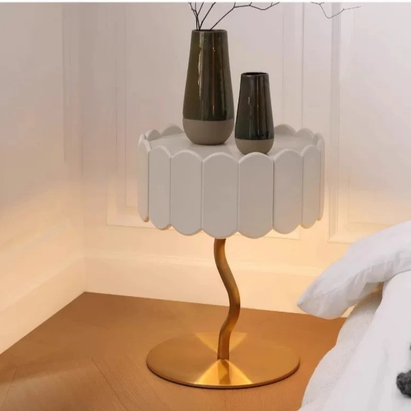 Modern minimalist intelligent induction bedside table bedroom with lamp