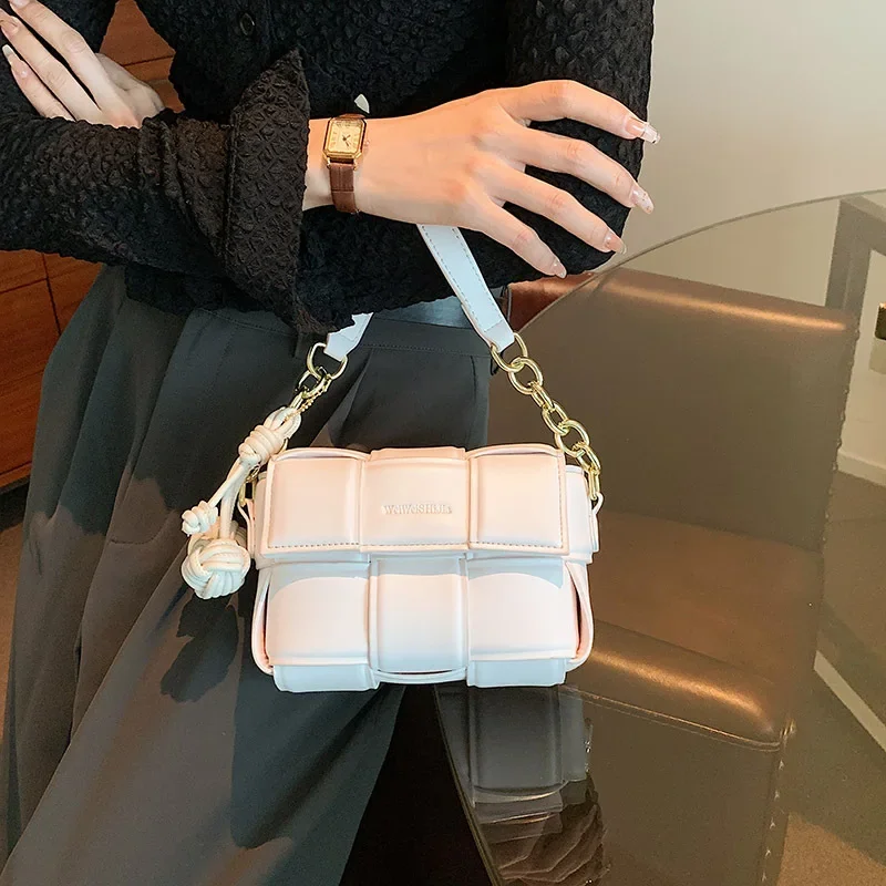 الوردي Dopaamine حقيبة كروسبودي المرأة الموضة الراقية الإحساس المتخصصة تصميم الخريف الشتاء شعبية حقيبة يد فاخرة صغيرة