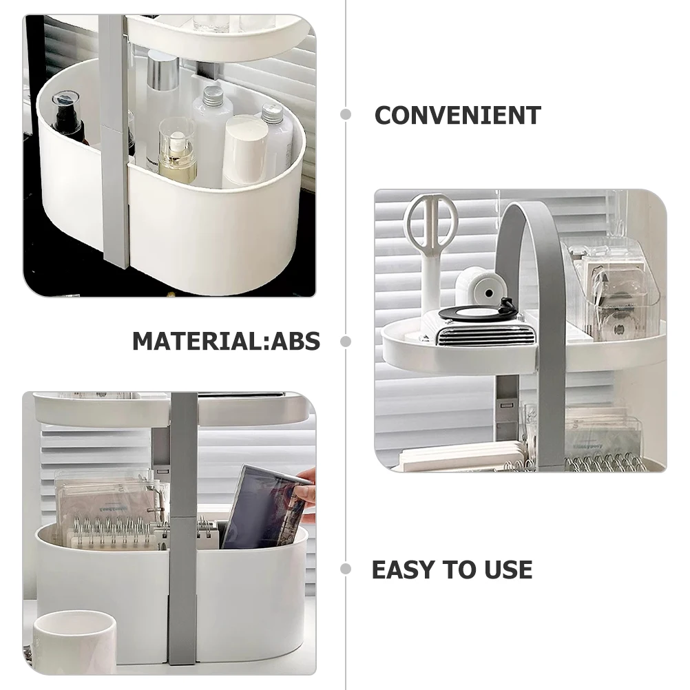 

2 Tier Portable Storage Rack Minimalist Design For Kitchen Bathroom Bedroom Desktop Organizer Toiletry Holder
