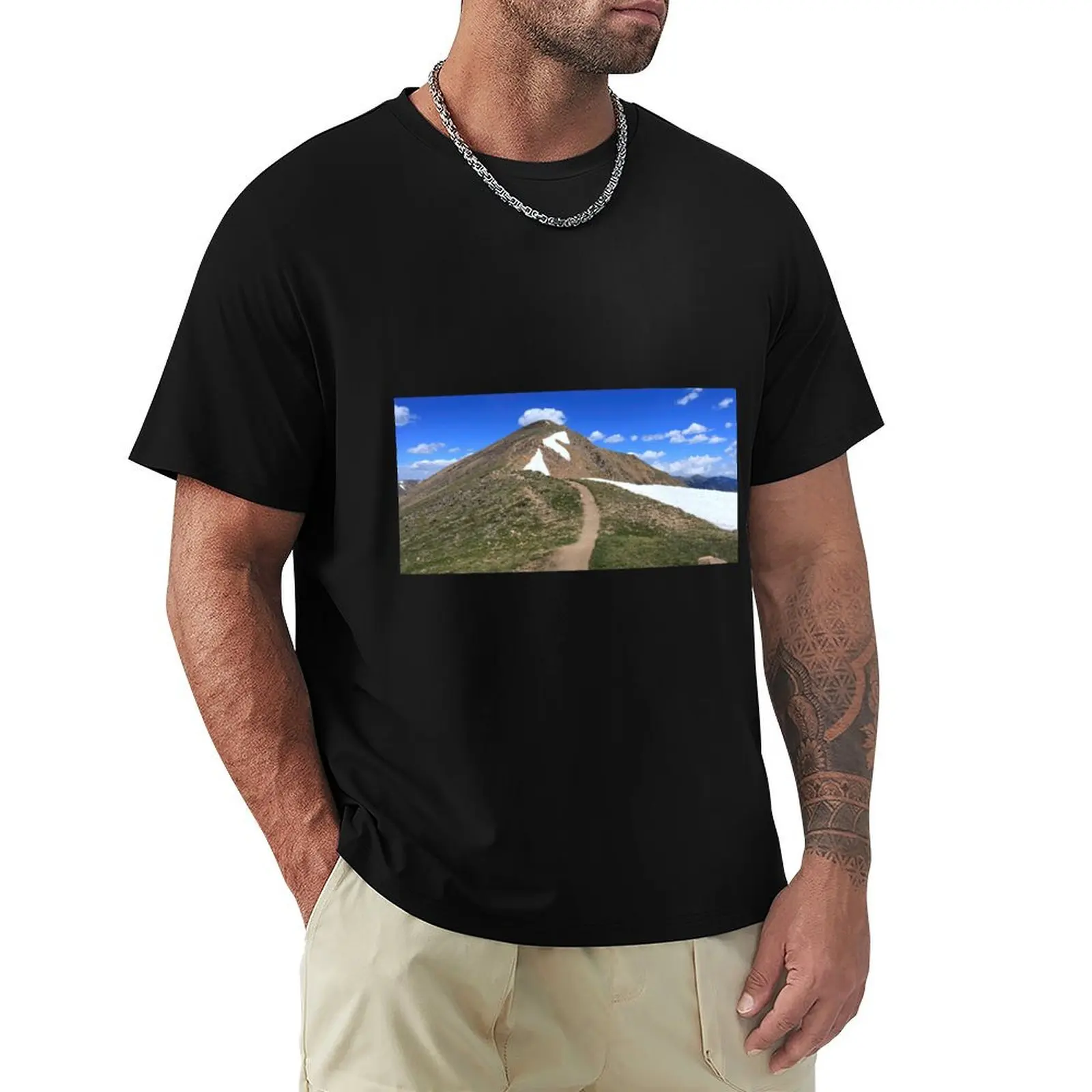 Panoramic view of Mount Sniktau II T-Shirt Plus Size Loose Fit T-Shirt
