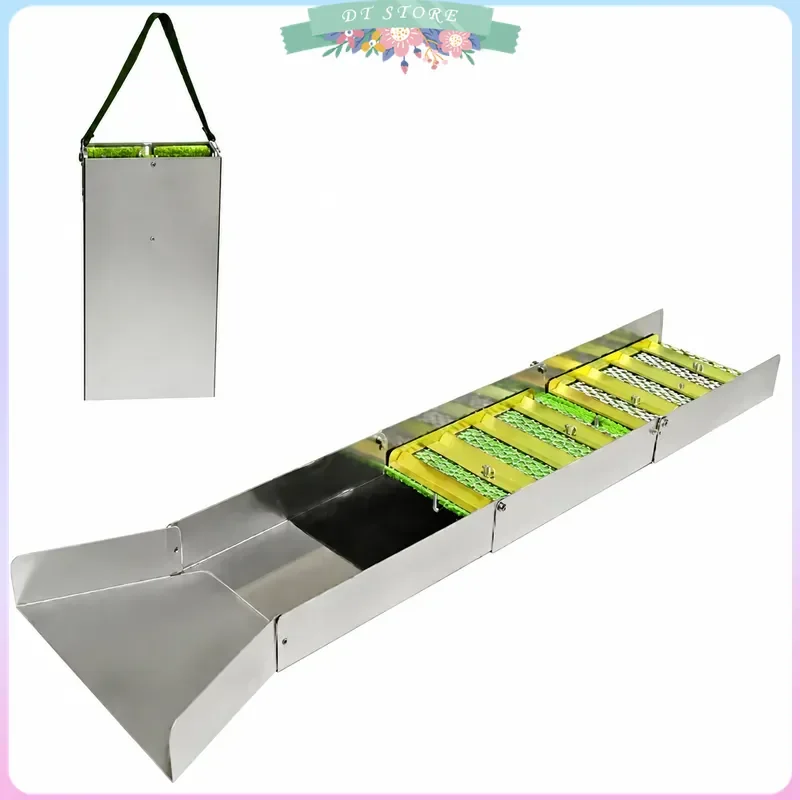 Gold Panning Chute Unpowered Rubber Sluice Box High Density Mining Tool for Gold Recovery Separation Equipment