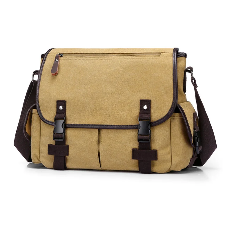 

Men's Casual Canvas Briefcase with Wear-Resistant High-Quality Features - New Style Large Capacity Men's Backpack Shoulder Bag