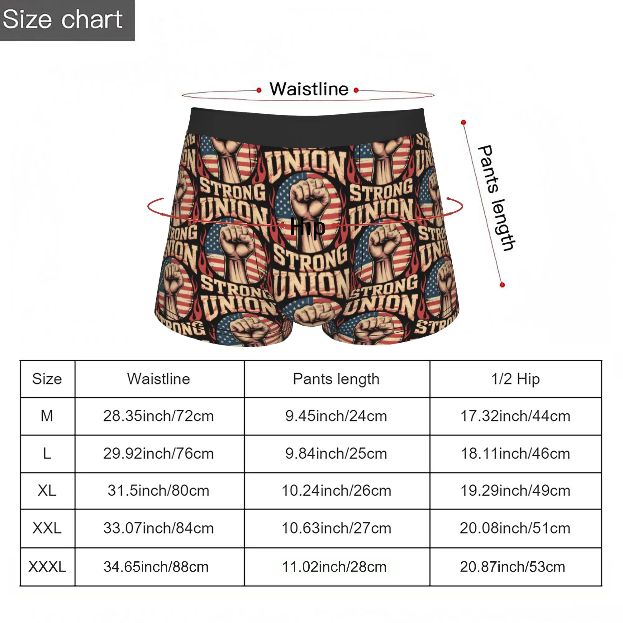 Union Strong Worker Labor Day  Labor Movement Underpants Breathbale Panties Man Underwear Ventilate Shorts Boxer Briefs view 5