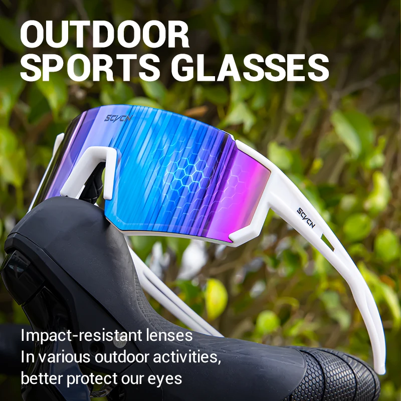 SCVCN Trendy Outdoor Sports Glasses Cycling Sunglasses Men Women UV400 Aesthetically Fashion Pleasing Street Photography Goggles - Image 4