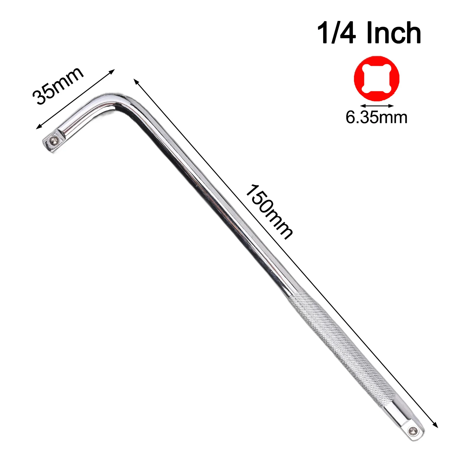 

3Pcs Extension L-Type Shaped Double End Non-Slip Socket Bent Bar 1/2 1/4 3/8 Wrench Hand Tools