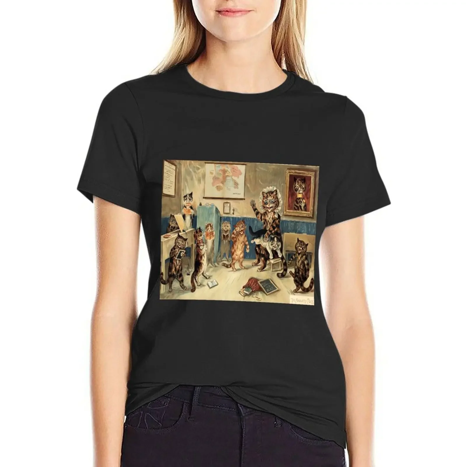 

Original Art By louis wain 1860, Londres T-Shirt tops tees shirts graphic tees Blouse Women's tops