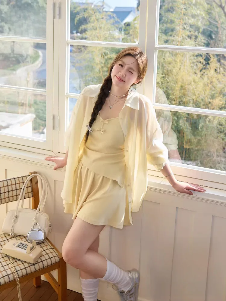 

Женский повседневный комплект Dopane Irt и юбка больших размеров, летний комплект трапециевидной формы с высокой талией для женщин больших размеров