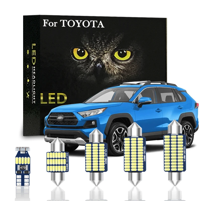 

Indoor LED For Toyota Corolla Auris E150 E180 Prius Avensis T25 T27 Camry CHR RAV4 Highlander Land Cruiser Prado 120 150