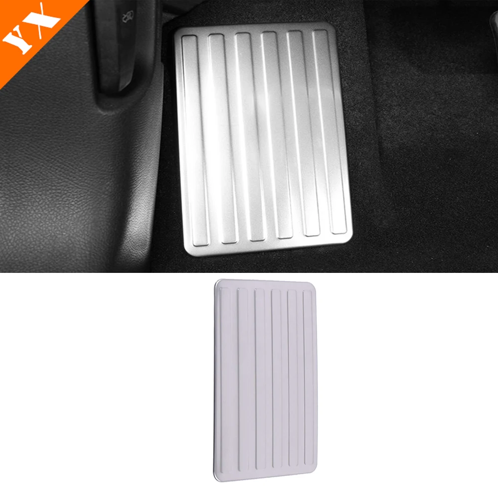 Stainless Car Rest Pedal Cover Front Foot Pedal Pad Decor Protection Accessories Styling For BYD Song PLUS DMI EV 2020-2023