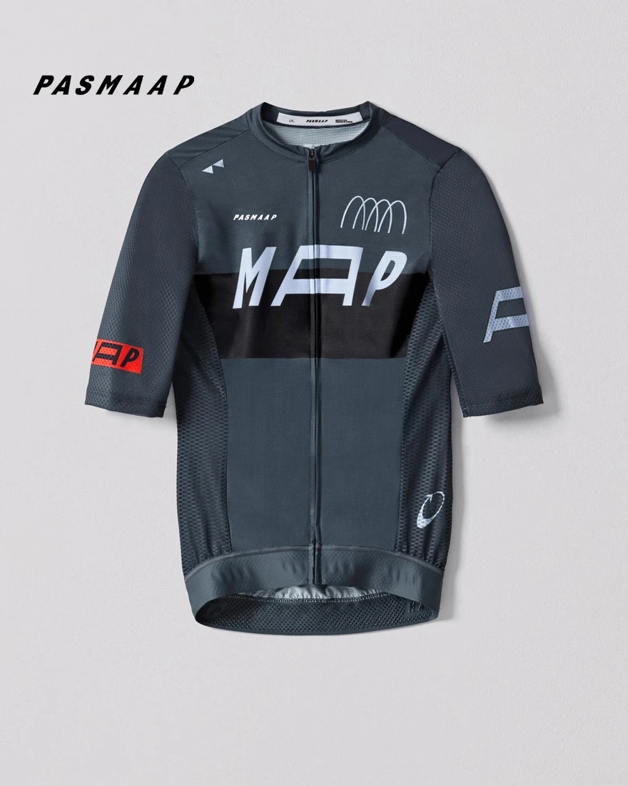 PASMAAP-Camisola Masculina de Ciclismo de Manga Curta, Camisa de Bicicleta MTB Road, Roupas Pro Team de Alta Qualidade