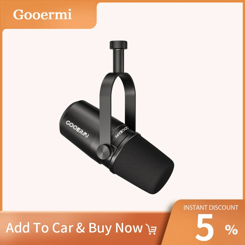 

Gooermi New Product Wired Dynamic Cardioid Microphone With XLR Interface Noise Reduction For Recording Singing