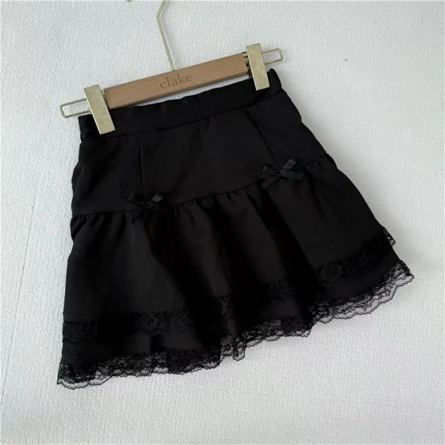 

New L22 Plaid Cute A-Line Skirt Anti-Light Walking Skirt High Waist Polyester Fiber Daily Wear Ladies' Skirt ELAKE